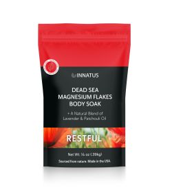 Pure Dead Sea Magnesium Flakes Restful Soak ‚Äì Relaxing & Replenishing 14oz Bath Soak ‚Äì Infused with Lavender, Patchouli