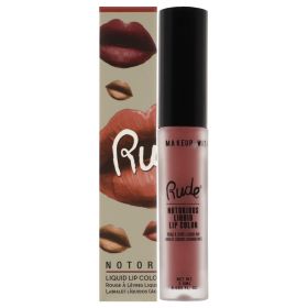 Notorious Rich Long Liquid Lip Color - Sinister Villain by Rude Cosmetics for Women - 0.1 oz Lip Color