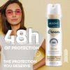 ABOVE Cream Shine - 48 Hours Antiperspirant Deodorant Spray for Woman - Notes of Pear, Grapefruit