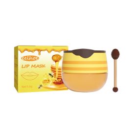 EELHOE Honey Lip Mask Moisturizing Exfoliating Lip Care Bee Lipstick (Option: 2pcs)