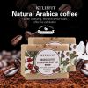 KYLIEFIT Arabica Coffee Exfoliating Soap Bar, Deep Cleaning, Moisturizing, Smooth, With Goat's Milk, Coconut Oil, Shea Butter
