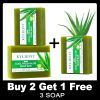 KYLIEFIT Cool Fresh Aloe Soap Bar, Reduce Acne and Black Spots, Clean Skin, Oil Control, Exfoliation, For Face And Body Use